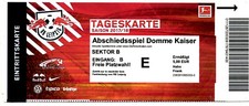 E-Ticket Abschiedsspiel Domme Kaiser RB Leipzig 2017/18 print@Home