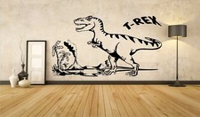 Großes Kinderzimmer Wandtattoo Dinosaurier T-Rex detailiert, Jurassic Dino A025