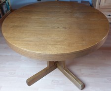 Küchen- oder Esszimmertisch - rund - oval Echtholz mit Furnier