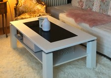 Couchtisch Weiß - Wohnzimmertisch rechteckig 