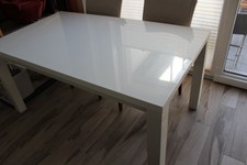 Esstisch weiss Hochglanz 160x90x76 Gebraucht