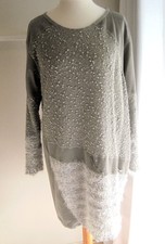 ★ ELISA CAVALETTI edles Shirtkleid Sweatkleid Longpulli khaki Gr. XXXL (46)