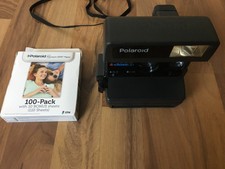 Polaroid 636 Close Up Kamera Sofortbildkamera Jahr 1996 Schwarz Tragegurt