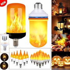 E14 E27 E26 LED Licht Fackel Feuer Lampe Flammen Effekt Birnen Flacker Glühbirne