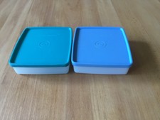 2x Brotzeitbox / Gefrierbox, rechteckig - RETRO - günstiger Versand