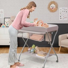 Rolling Baby Wickeltisch Klapptisch Baby Windel Wickelstation mit großem Korb
