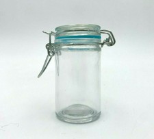 Einmachglas Bügelverschluss Vorratsglas Vorratsdose - Glas klein blau - H=8,5cm
