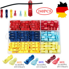 240tlg Abzweigverbinder für Kabel Stromdiebe Auto Kabelabzweiger Klemmverbinder