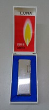 FEUERZEUG Gas Lighter LUNA Farbe silber vintage -gebraucht-