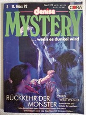 Denise MYSTERY Cora  Verlag Band 77 03/93 Rückkehr der Monster