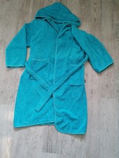 Bademantel Frottee blau Gr. 158/164