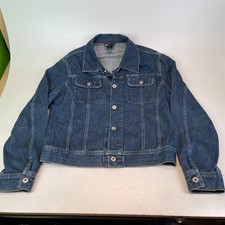 Diesel Herren Blue Denim Jacke Größe Medium-Top Zustand