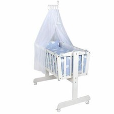 roba 8950WS168 Komplettwiegenset Babywiege Stubenwagen Kleine Wolke blau IW6