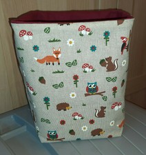 Utensilo * Aufbewahung * selbst genäht * Handmade * Fuchs Eule Igel Specht