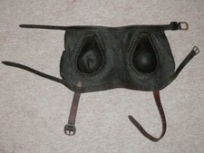 Antikes Englisches Leder Pferd Laden Fensterläden/Bremslicht