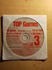CD-Rom 10Top Games 3D-Ultra Pinball Turbo Racing Windows 95/98/ME