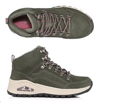 SKECHERS Damen-Trekkingschuh Wildleder wasserabweisend Luftkissen-Dämpfung