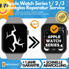 Apple Watch Series 3 / 2 / 1 Frontglas Reparatur Austausch Service Gr. 38 & 42mm