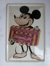 Blechschild Nostalgie-Reklame Kondomwerbung Fromms Act Micky Maus