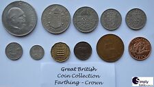 Queen Elizabeth Münze Sammlung Pre-Decimal UK Crown-Farthing 1953 - 1967