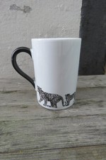 Henkel-Tasse Dekor Safari Designer R. Drescher Könitz Leopard Kaffeetasse Becher