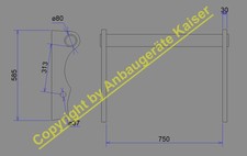 Koppelhakensatz, Anbaukonsole, Konsolen, Manitou Teleskoplader