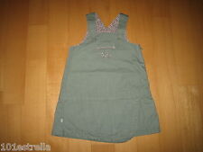 ♥EDLES OBAIBI LATZ KLEID TUNIKA ROCK WICKELOPTIK STICKEREI TASCHE 67 cm 6 M♥TOP!