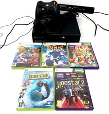 Xbox 360 E Videospielkonsole schwarz mit Kinect-Sensor & 5 x Videospiele