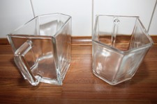 2 Orig. Glasschütten Schütte f. IKEA Schüttenregal oder Deko als Ersatz gepflegt