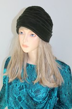 50er 60er 50s 60s true VTG Vintage DAMEN HUT TURBAN STYLE Kapotte HAT Rockabilly