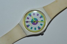Vintage Swatch Uhr GW113 Alpine 1989 Swiss Unisex Quarz Originals Plastik
