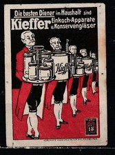Reklamemarke KIEFFER Einkoch-Apparate und Konservengläser