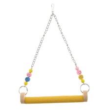 Schaukelständer, Holz Haustier Spielspielzeug, Spielgeräte, Papageien, Stress,