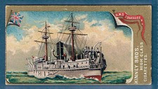 N226 Kinney Tabak Zigarettenkarte Marineschiffe HMS Colossus Ex 1889