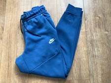 NEU OHNE ETIKETT NEU Nike Tech Fleece Marina blau/weiß Jogger/Unterteil in Größe Small S
