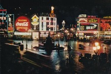 Alte Postkarte - London by night - Piccadilly Circus