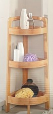 Home Creation Bathroom Badregal aus Bambus Eckregal Badezimmer 77cm Neu