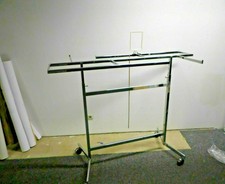 Kleidungständer Profi sehr stabil mit Rollen+Bremsen , chrom (L160xB60xH130cm)