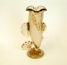 große Murano Glas Fisch Vase Tischvase 24 cm hoch Vintage 60er 70er J.