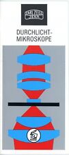 ZEISS Mikroskop Prospekt EDUVAL LABOVAL ERGAVAL AMPLIVAL Broschüre v. 1973 Y4415