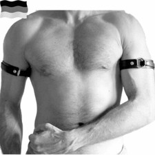 1pc Herren Armband Sexy Körpergurt Kunstleder -Zurückhaltungsgürtel Muskelgurt