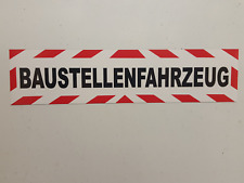 Magnetschilder, Baustellenfahrzeug 30 x 7,5 cm 
