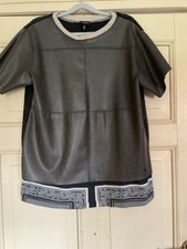 SPORTALM TUNIKA FAKE LEDER GRÖSSE 46 BRAUN NP 320EURO NEUWERTIG