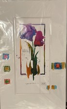 Aquarell Bild Blumenmotiv Signiert von Josef Jan Michnia