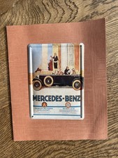 metallschild mercedes benz