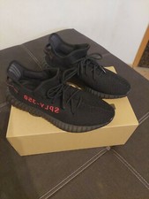 Größe US 11.5- Adidas Yeezy Boost 350 v2 Black Red Core- Uk 11