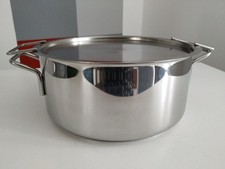 EVA TRIO großer Topf mit Deckel XXL 6 L Edelstahl Kochtopf Suppentopf 