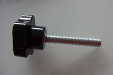 1 Sterngriff / Kreuzgriff / Handrad, Gewindebolzen M8 x 50mm.