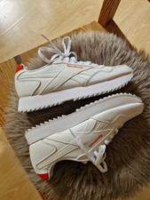 REEBOK-Damen-SNEAKER, Classic Leather, Gr. 39 (UK6), weiß mit rot, WIE NEU!!!