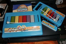 3 Instrumente Bontempi Walt Disney XYLOPIANO, Xylophon, Mundharmonika Rartitäten